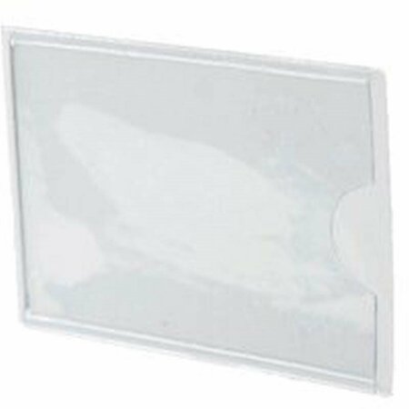 SOUTHERN IMPERIAL Tag Pocket, 1-1/4 in W, PVC, Clear R-VPT-1252
